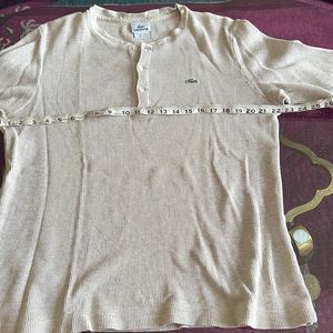 Lacoste long sleeves Henley size 5